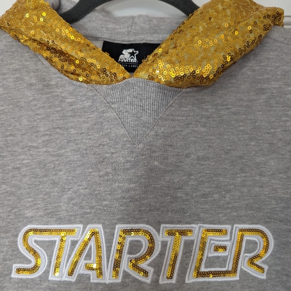 Sequins Starter Logo sweatshirt size S - Picture 3 of 10